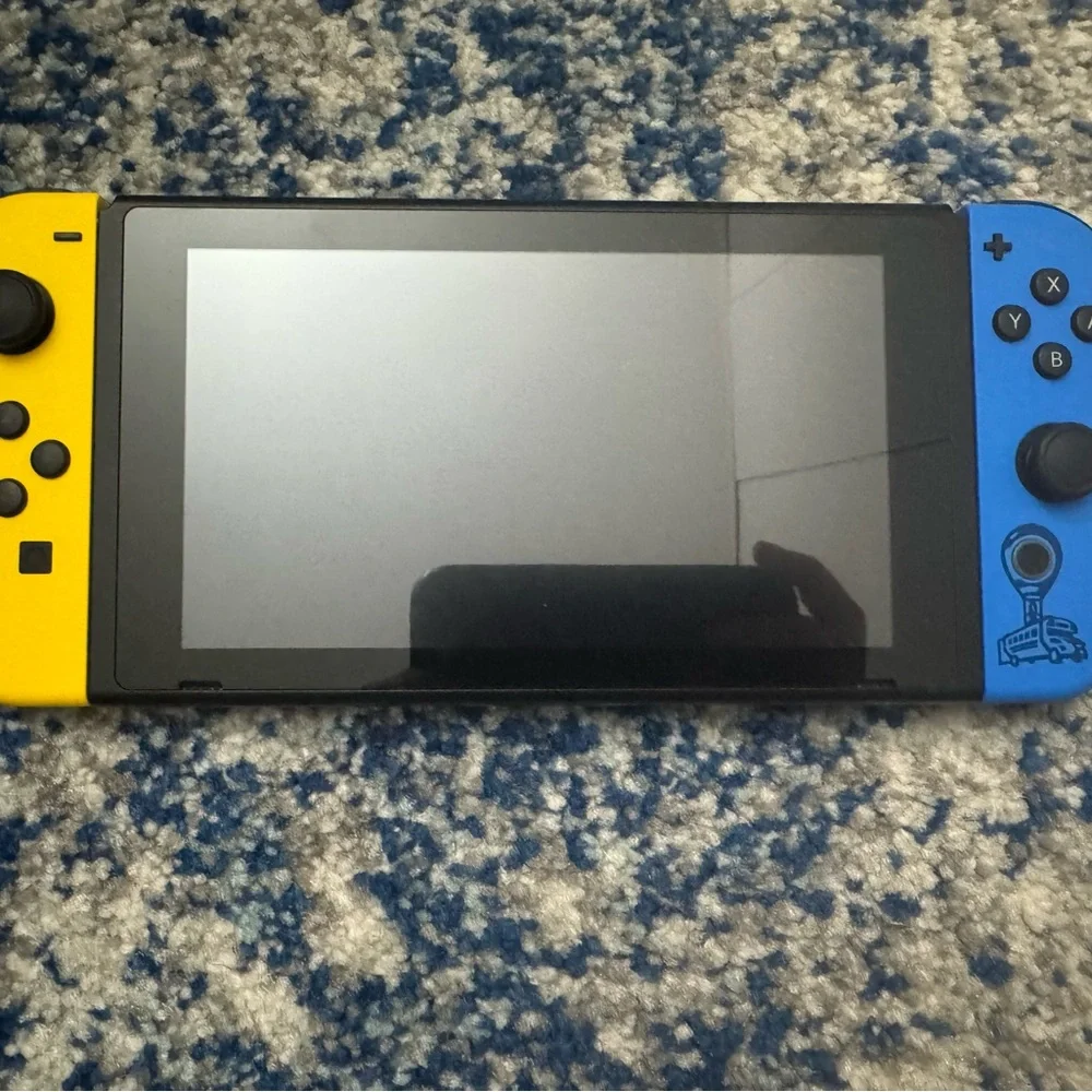 Fortnite Exclusive Nintendo Switch Handheld Console - Yellow and Blue